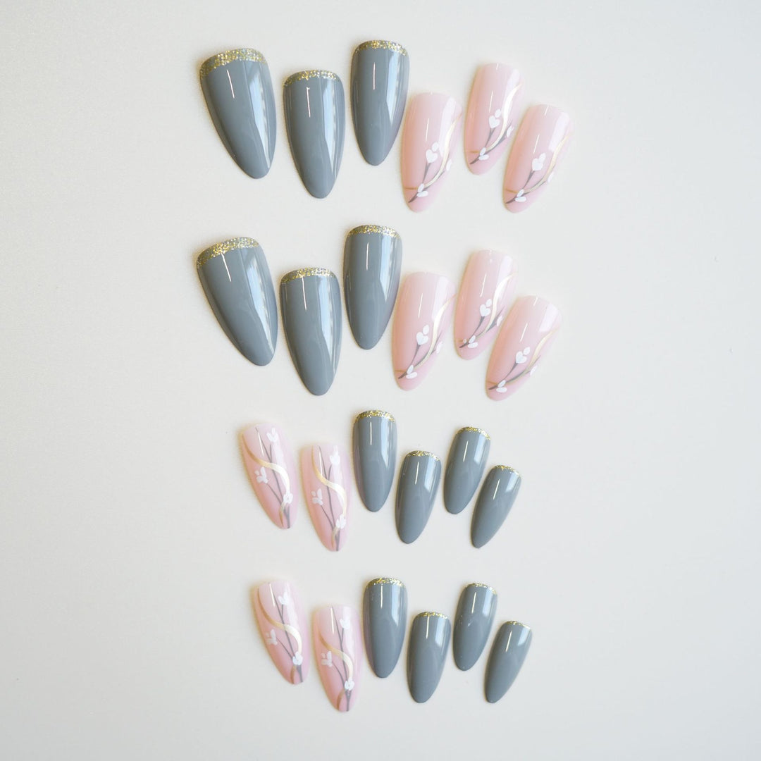 Künstlerisches Press-On Nageldesign Set