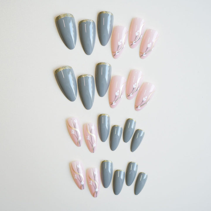 Künstlerisches Press-On Nageldesign Set