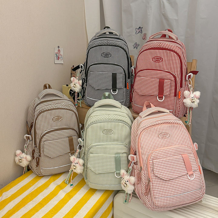 Stylische Schachbrettmuster-Rucksack Karnz 1791205963