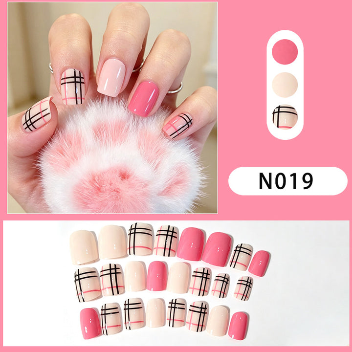 Geometrisches Muster Press-On Nagelset