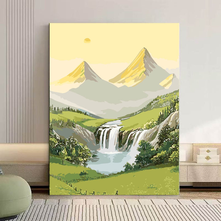 Szenische Berglandschaft Leinwand Kunst Karnz 1785768018
