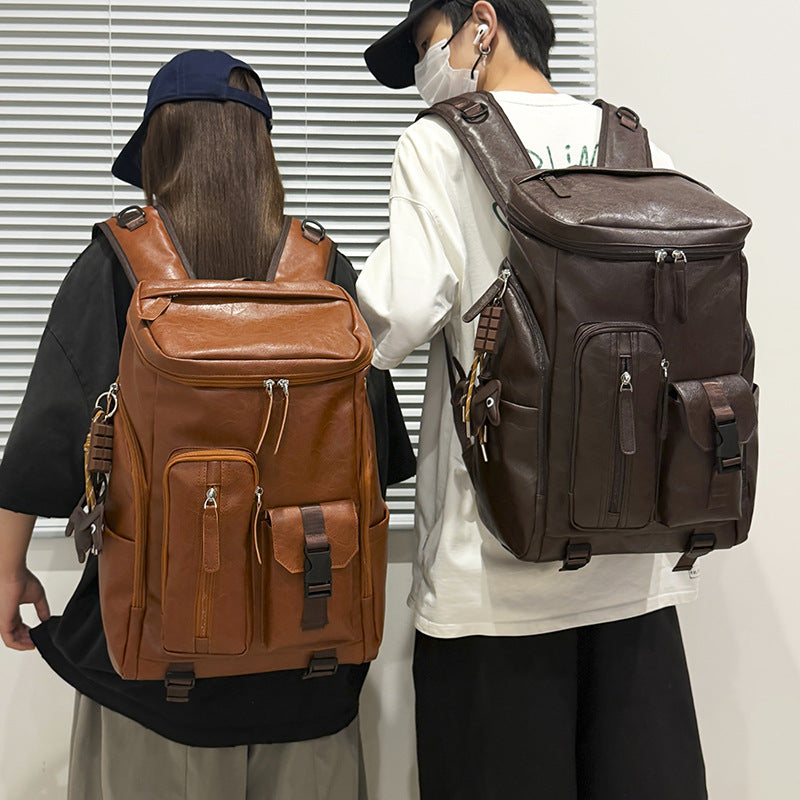 Multifunktionaler Leder-Rucksack Karnz