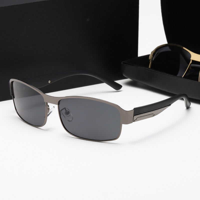 Damen Sportliche Sonnenbrille mit robustem Metallrahmen und polarisierenden Gläsern Karnz