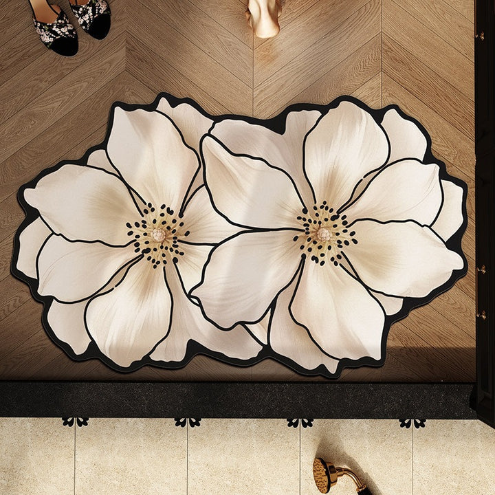 Blumenförmige dekorative Badematte