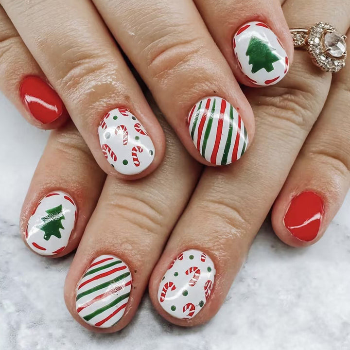Urlaubs-Themen Druck-Nagelset Karnz
