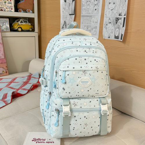 Trendiger Sternenprint Mehrfachfach-Rucksack