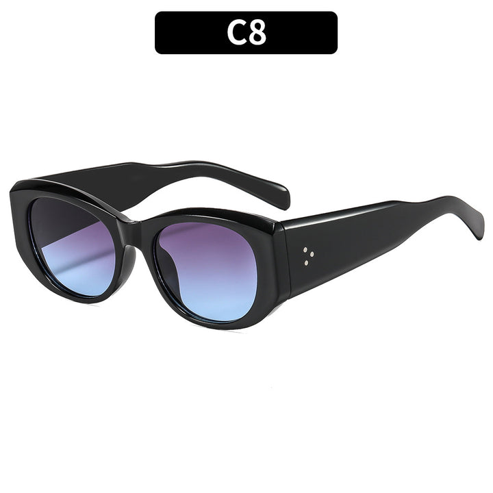 Modische Cat-Eye-Sonnenbrillen mit Verlaufsgläsern