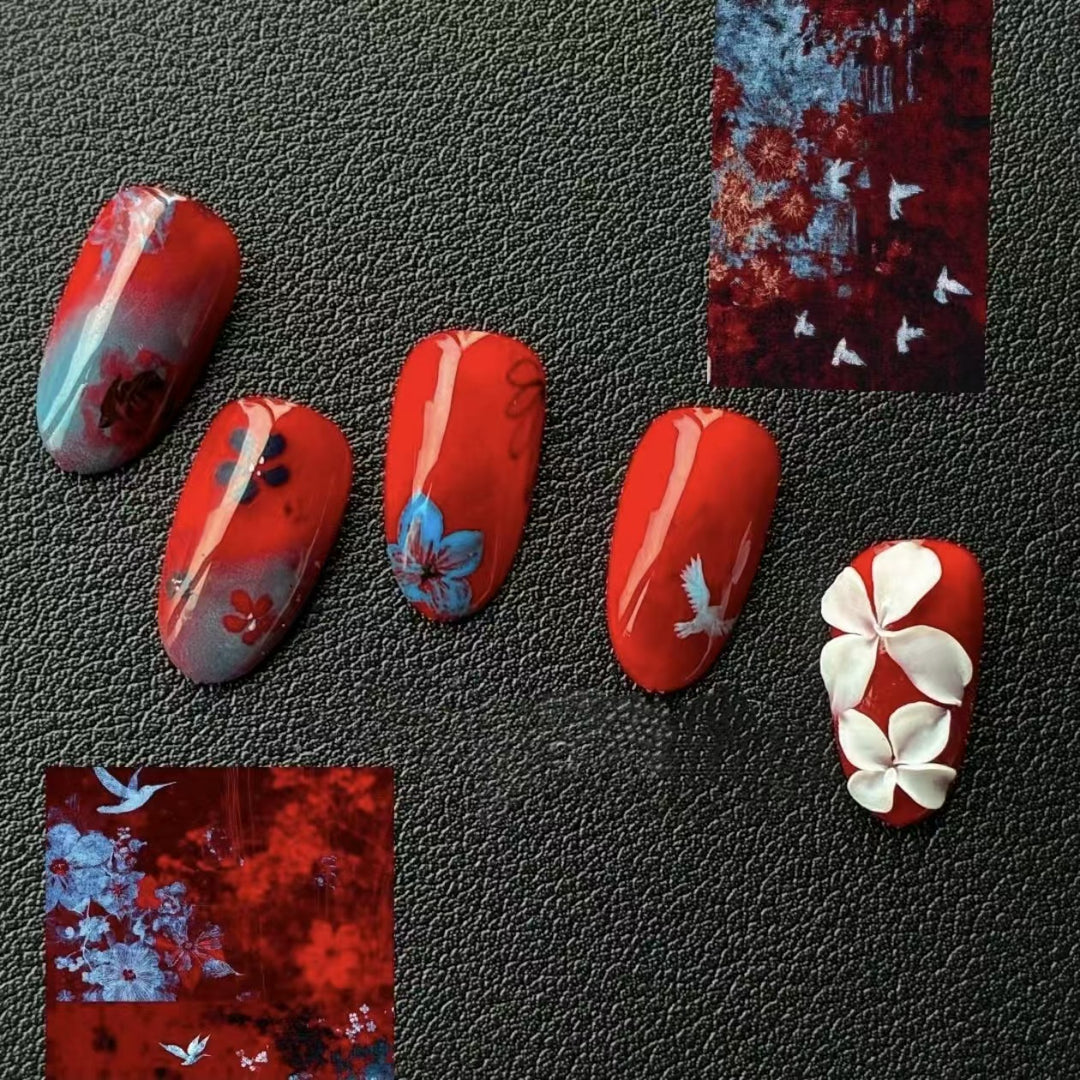 Stylisches Künstlerisches Press-On-Nagelset Karnz