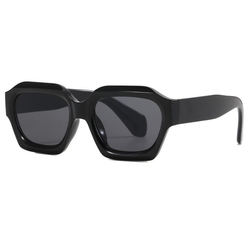 Damen modische geometrische Oversized-Sonnenbrille Karnz