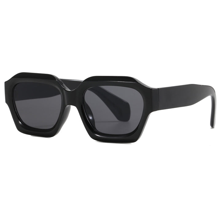 Damen modische geometrische Oversized-Sonnenbrille Karnz