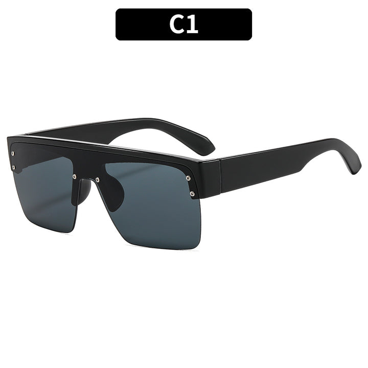 Oversized Tierdruck Shield Sonnenbrille