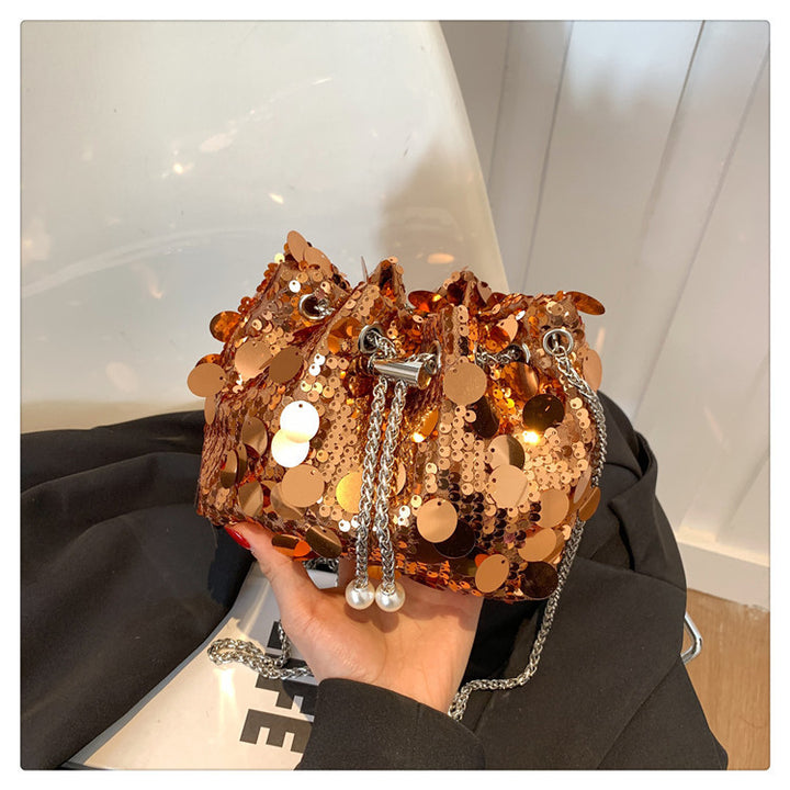 Funkelnde Pailletten Abend Clutch