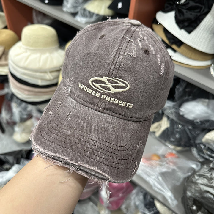 Vintage-inspirierte Baseballkappe mit Used-Look