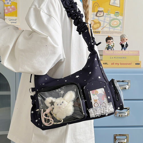 Sternenmuster Schultertasche
