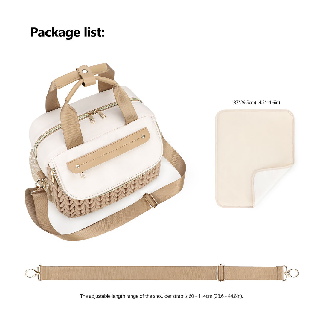 Modische Wickeltasche mit Eleganter Flechtoptik Karnz