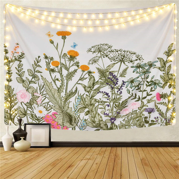 Botanische Illustration Wandteppich