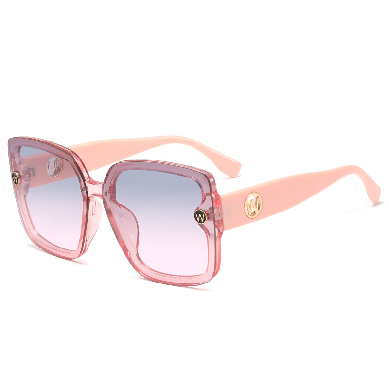 Damen quadratische Sonnenbrille mit gradienten Gläsern Karnz