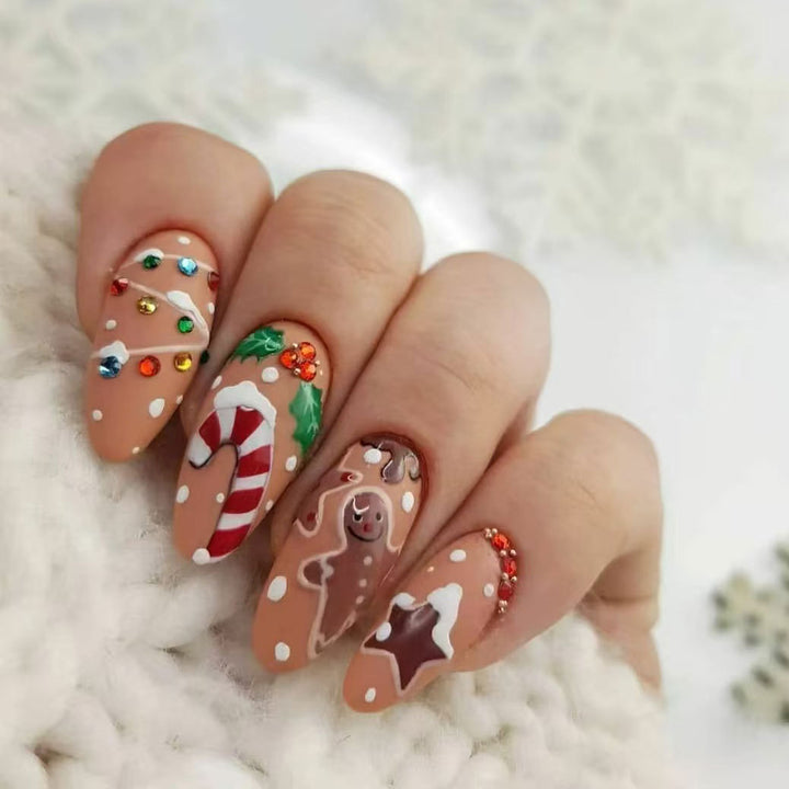 Festliches Lebkuchen Nagelkunst Set 1790958181