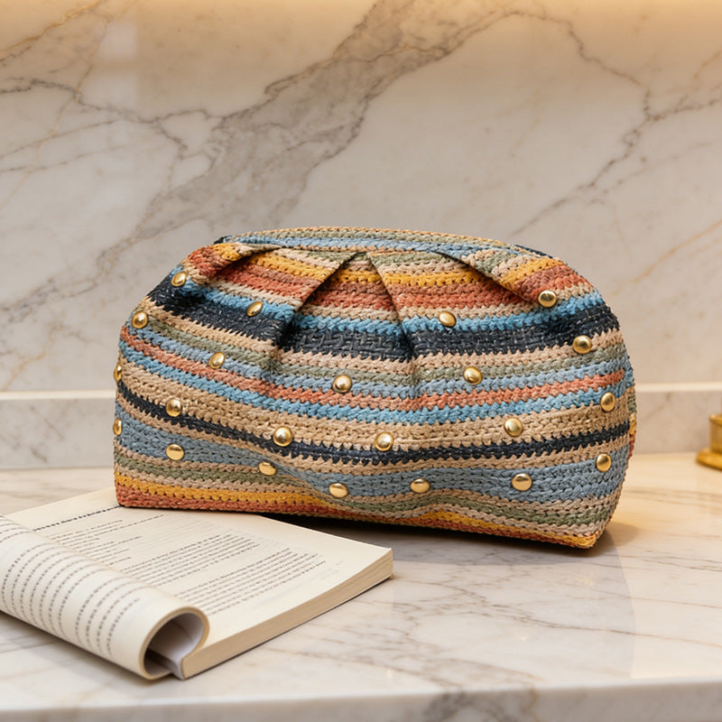 WoHandgefertigte Bohemian Häkel Tasche Karnz