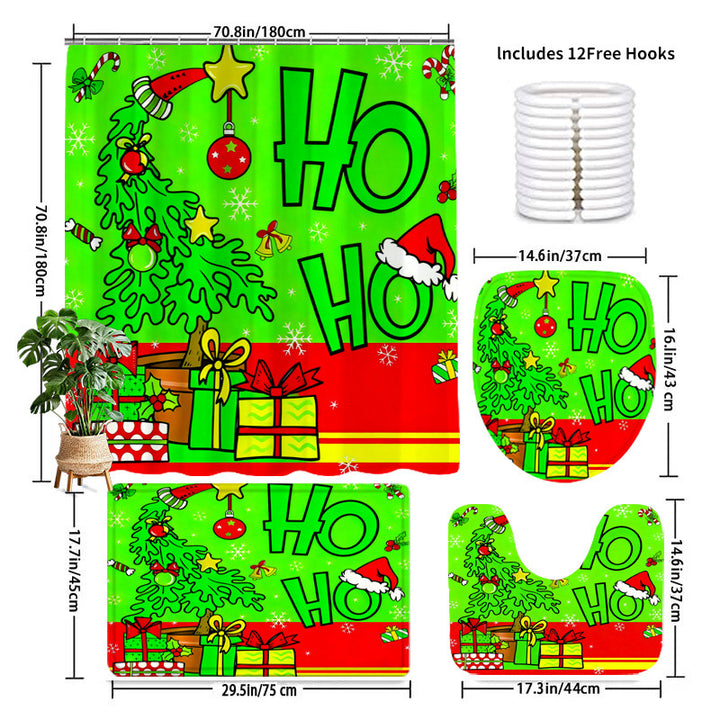 Festliches Weihnachtsbaddekor-Set Karnz