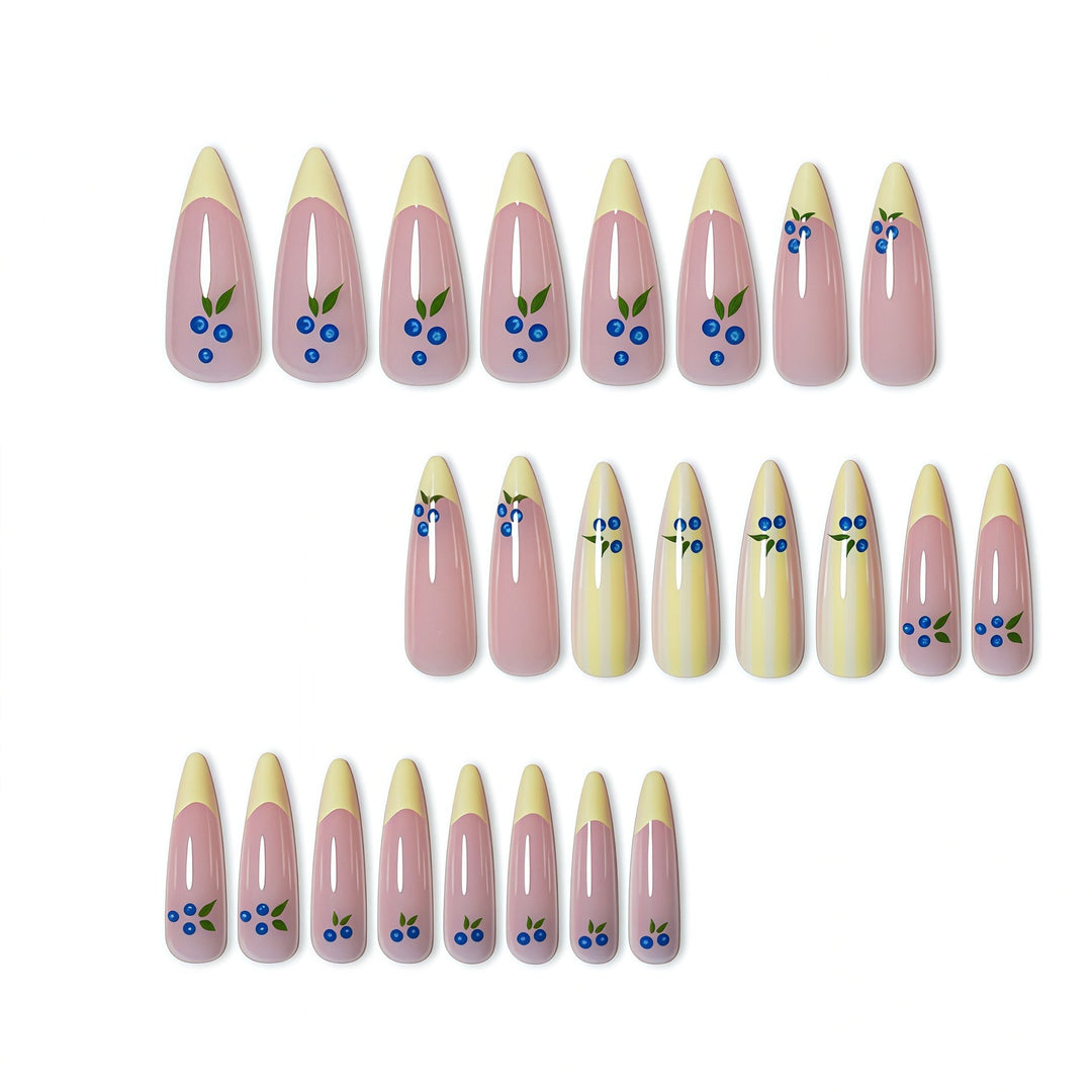 Florale Press-On Nagelverbesserungen Karnz