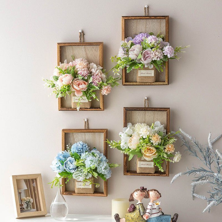 Dekorative Wandmontierte Blumenarrangements
