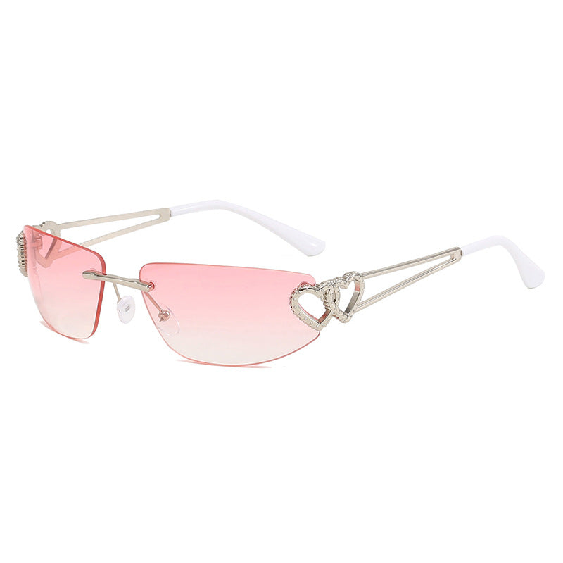 Damen Cat-Eye Sonnenbrille mit einzigartigem Herz-Design und schützendem UV-Filter Karnz