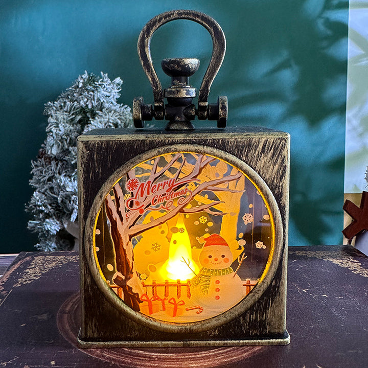 Dekorative Weihnachtslaterne mit LED-Beleuchtung