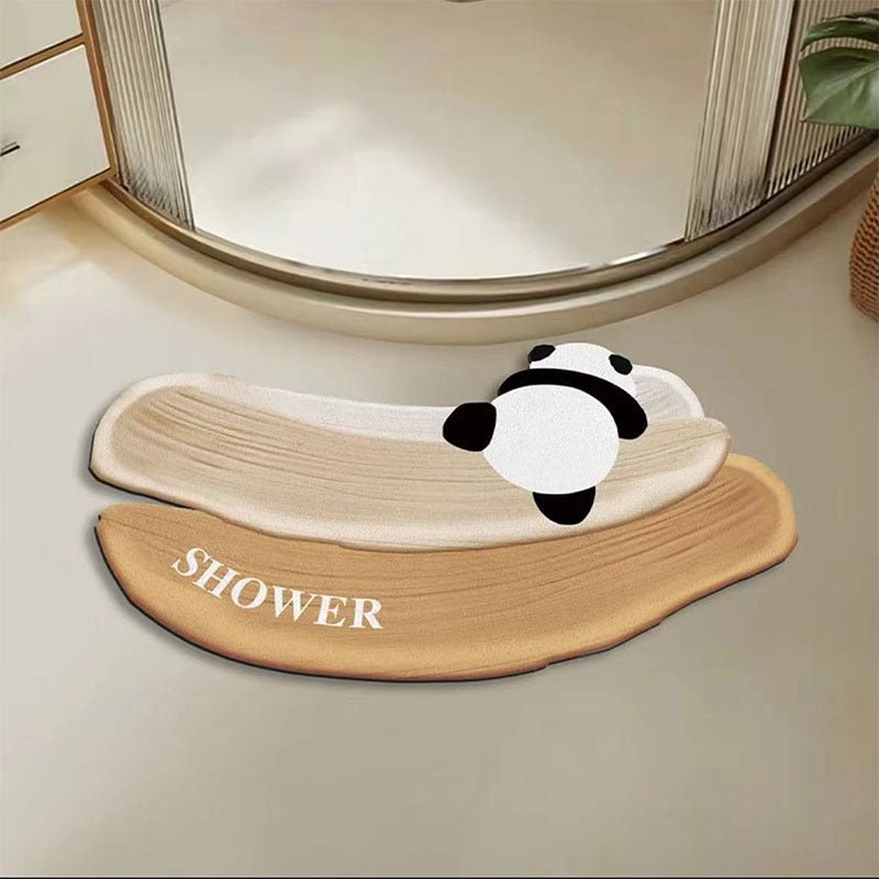 Süße Panda-Themen-Badezimmermatte