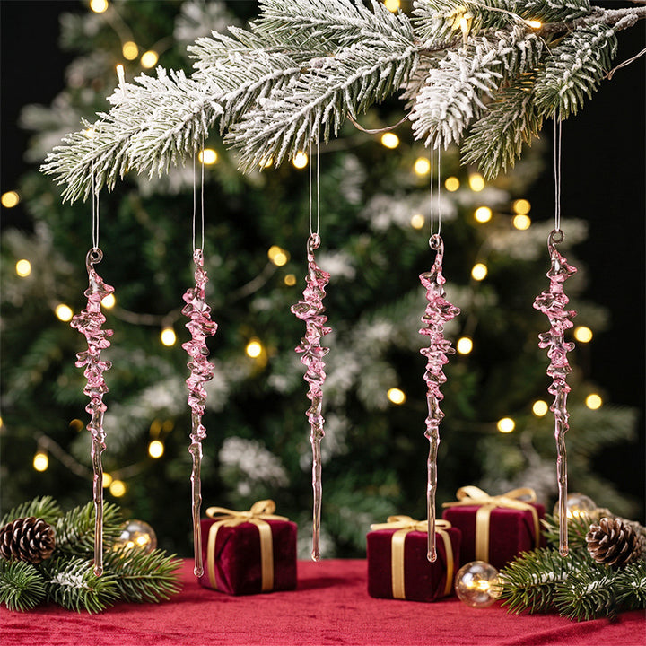Hängendes Eiszapfen Ornament Set