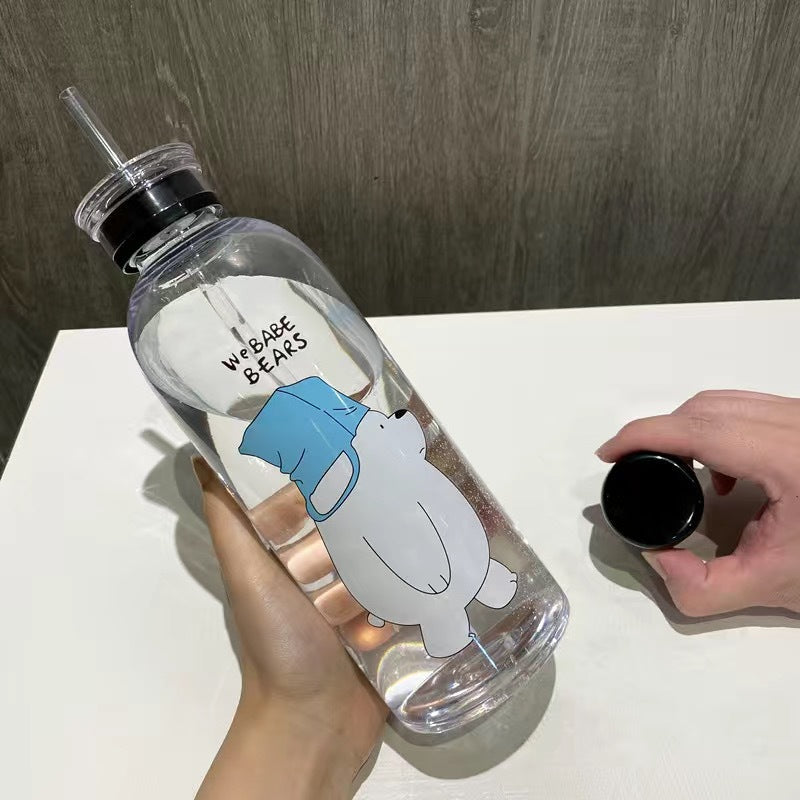 Damen kreative Trinkflasche mit verspieltem Pandadesign Karnz