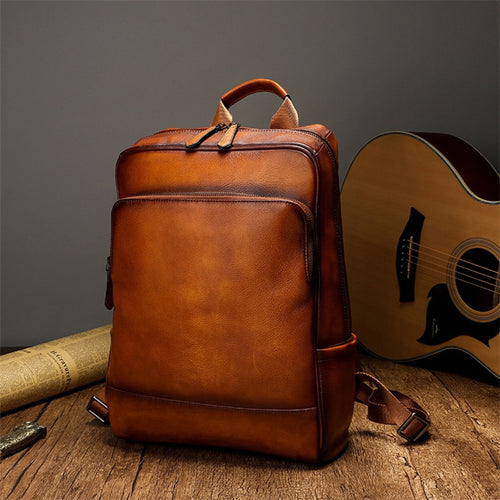 Eleganter und Funktionaler Rucksack Aus Hochwertigem Leder Karnz