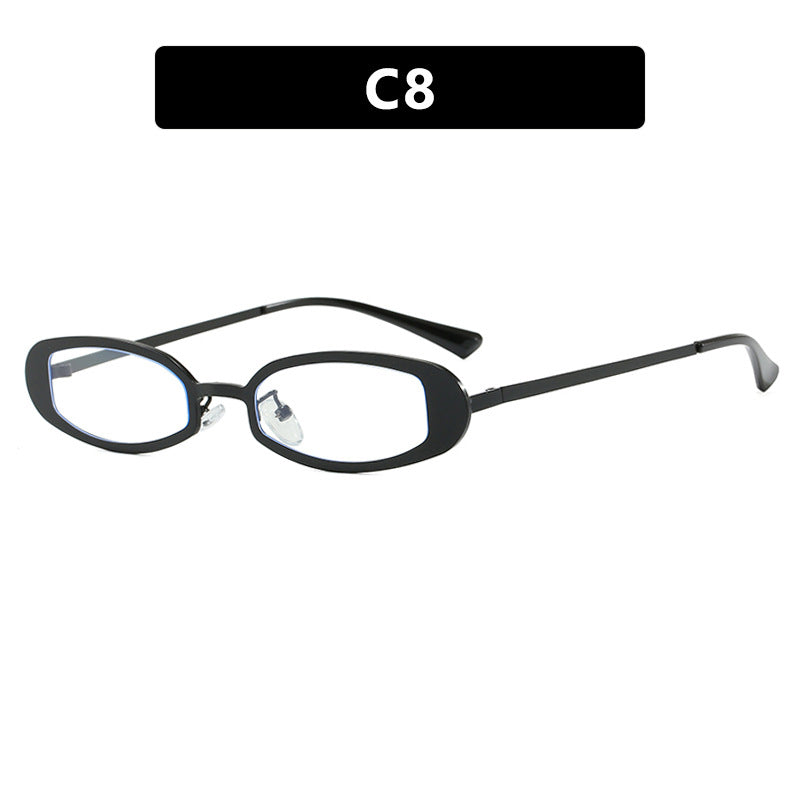 Damen modische optische Brille mit elegantem Metallrahmen und feinen Akzenten Karnz