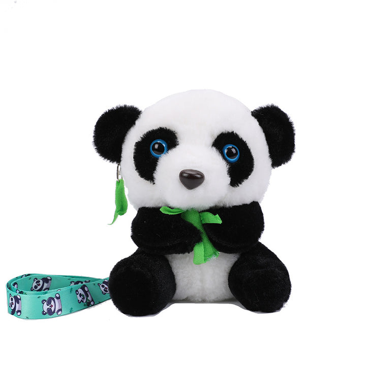 Plüsch-Panda-Themen-Schlüsselanhänger