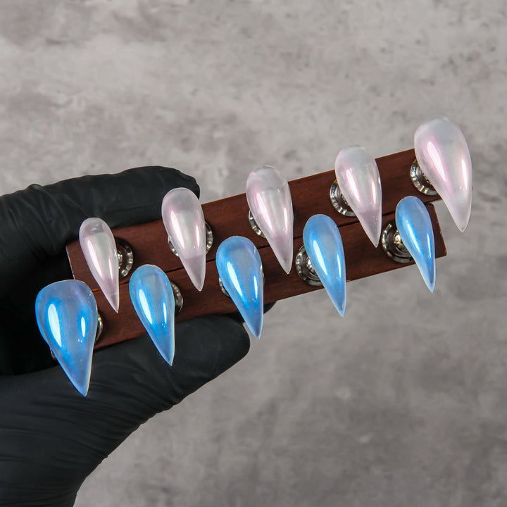 Künstlerische Gradient Stiletto Press-On Nägel