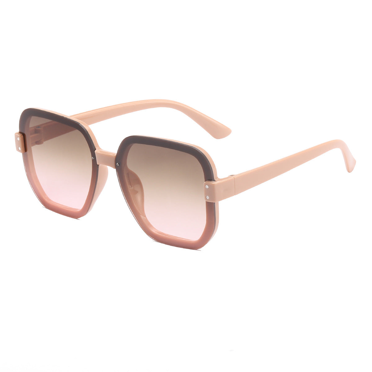 Damen modische quadratische Sonnenbrille mit gradienten Gläsern Karnz