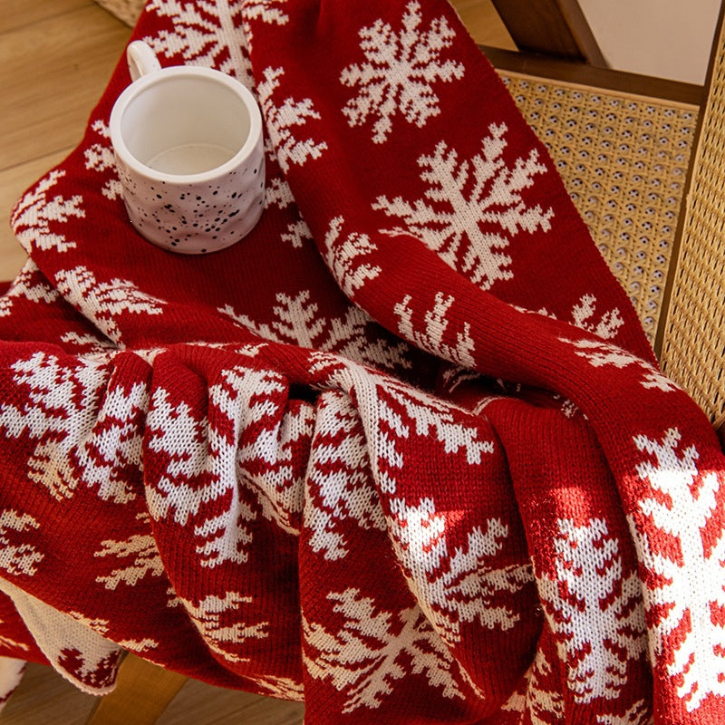 Gemütliche Strickdecke