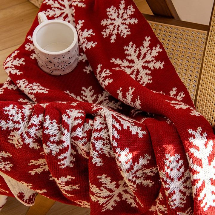 Gemütliche Strickdecke