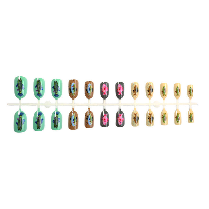 Kreatives Kunstnagelset mit bunten Tiermotiven Karnz