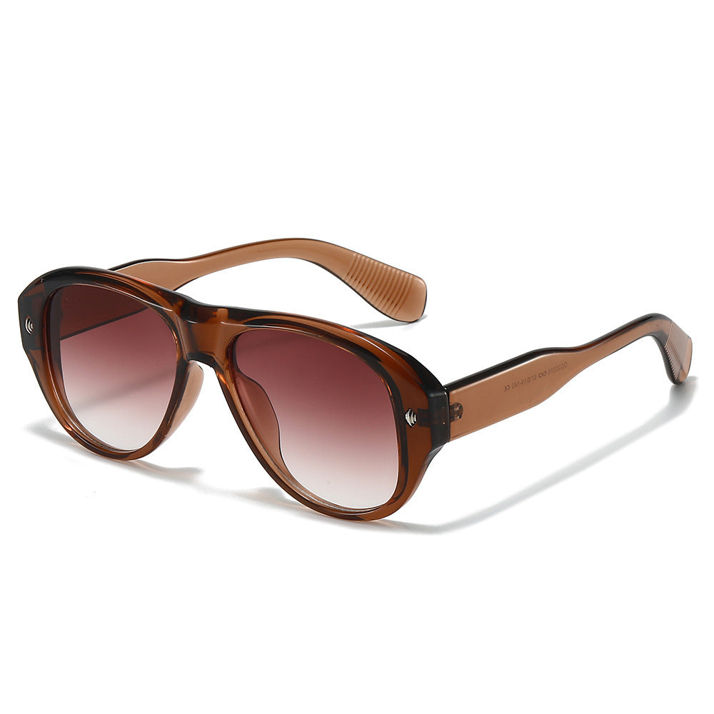 Vintage-inspirierte übergroße Cateye-Sonnenbrille Karnz
