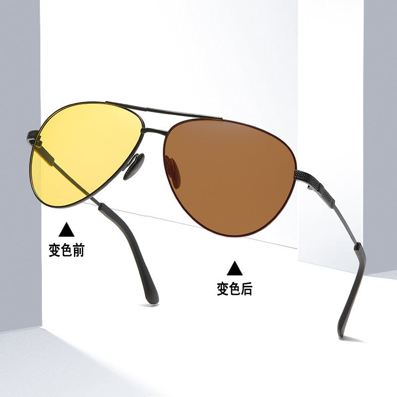 Damen Fototropische Piloten-Sonnenbrille mit anpassbaren Gläsern Karnz