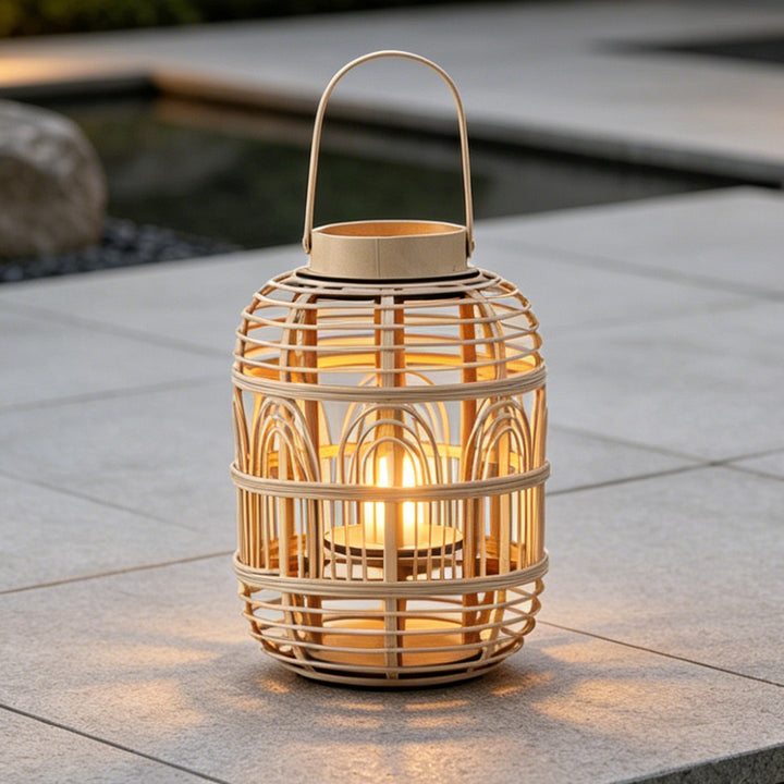 Dekorative Rattan-Laterne Karnz