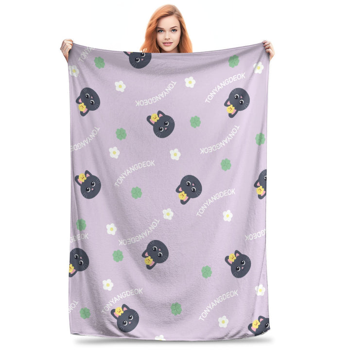 Gemütliche plüschige hundethemed Decke