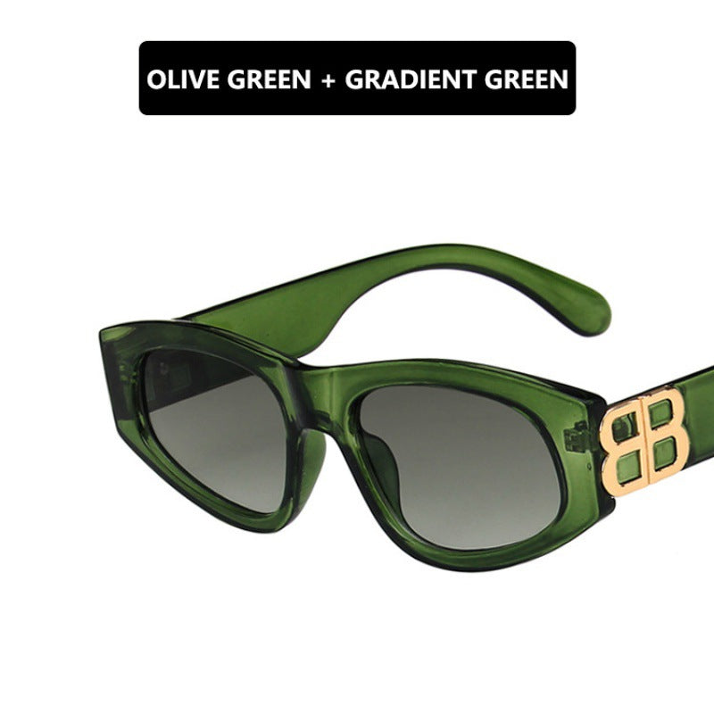 Damen modische Cat-Eye Sonnenbrille mit luxuriösen Akzenten Karnz