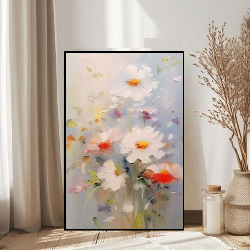 Dekorative Blumenreiche Leinwandkunst