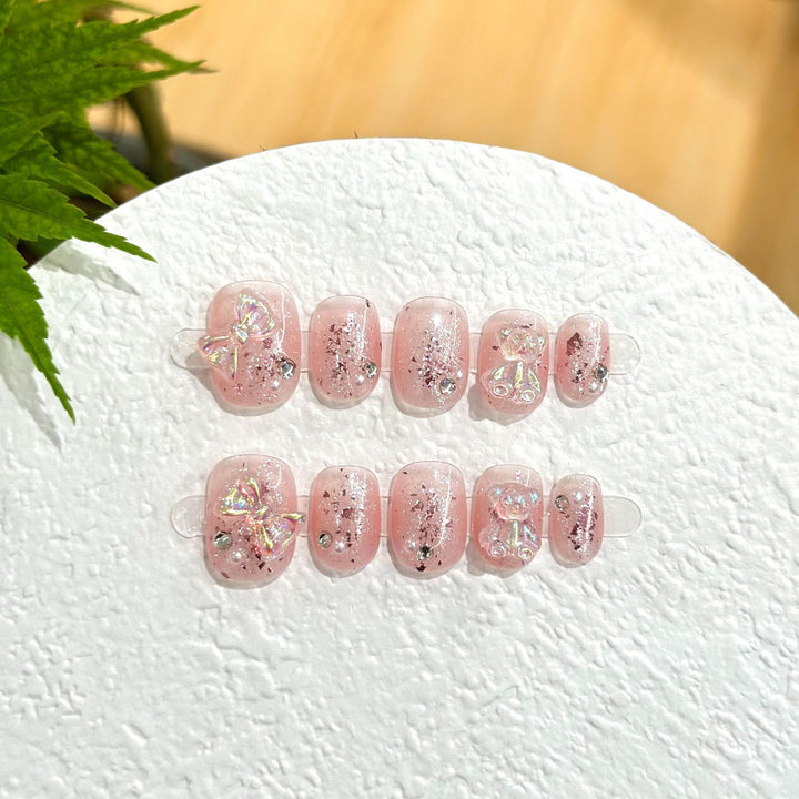 Elegantes Press-On-Nagelset