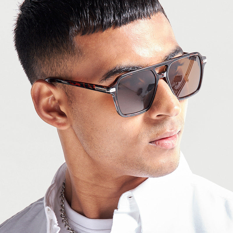 Damen modische rechteckige Sonnenbrille mit stylishem Design und UV-Schutz Karnz
