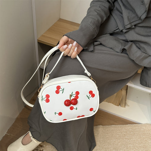 Niedliche Kirschmuster-Handtasche