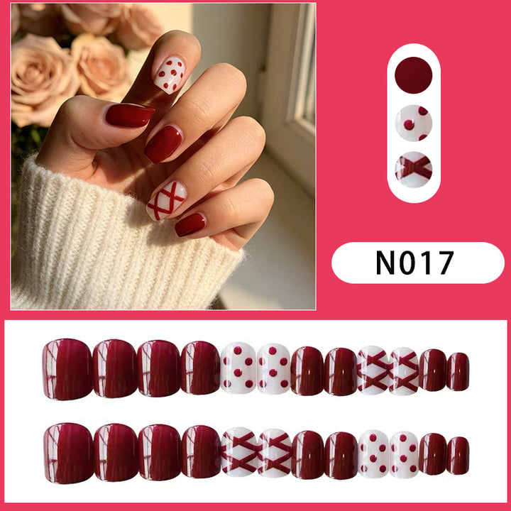 Geometrisches Muster Press-On Nagelset