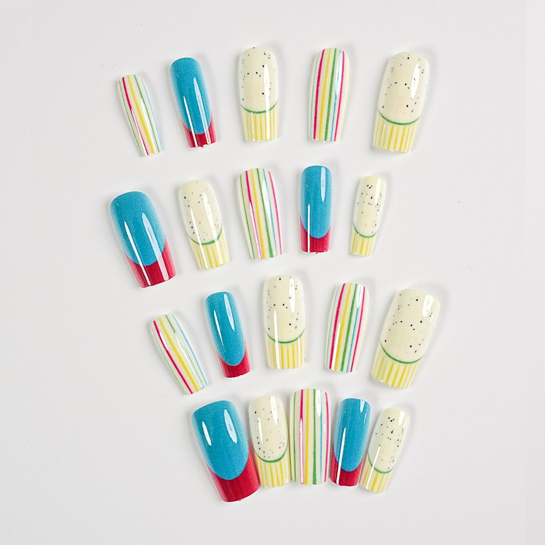 Buntes Nagelkunstset